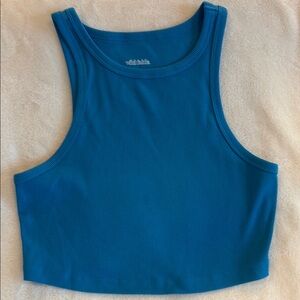 Wild Fable Blue Sleeveless Crop Tank Top